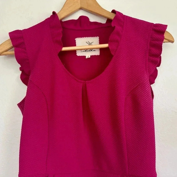 Anthropologie Tabitha Cherie Dress w/ Pleated Details - Picture 5 of 15